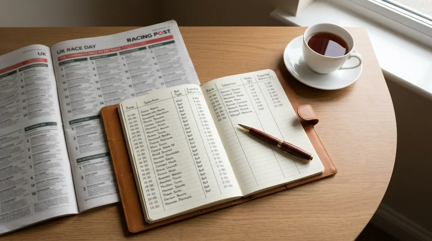 Exacta box cost reference table for UK horse betting